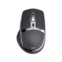 Hama Multi-Device-Maus WM-800, ergonomisch, Funk/Bluetooth®, Akku Schwarz