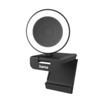 Hama Webcam mit Ringlicht "C-850 Pro", QHD 2K, mit Mikrofon, Fernbedienung, LED Schwarz