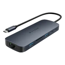 Hyper Drive EcoSmart™ Gen.2 Universal USB-C® 10-in-1 Hub w 140 W Blau