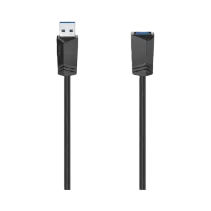 Hama USB-Verlängerungskabel, USB 3.0, 5 Gbit/s, 1,50 m Schwarz