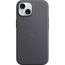 Apple Feingewebe Case iPhone 15 mit MagSafe Schwarz
