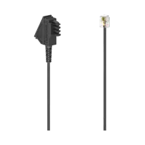 Hama Telefonkabel TAE-F-Stecker - Modular-Stecker 6p4c 6 m Schwarz