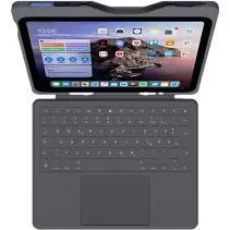 DEQSTER Smart Rugged Touch+ Keyboard Apple iPad 10.9" Space Grau