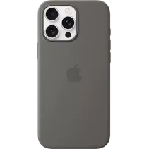 Apple Silikon Case iPhone 16 Pro Max Steingrau