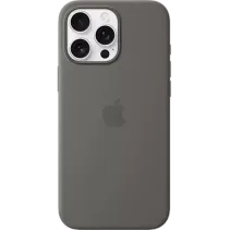 Apple Silikon Case iPhone 16 Pro Max Steingrau