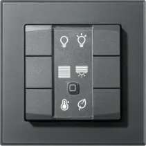 Homematic IP Wandtaster - 6-fach Anthrazit