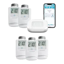 Homematic IP Starter Bundle Heizen für 5 Heizkörper Weiß