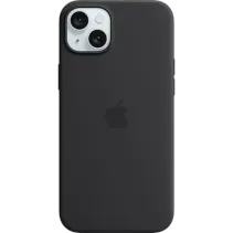 Apple Silikon Case iPhone 15 Plus Schwarz