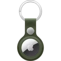 Apple AirTag Feingewebe Schlüsselanhänger Moosgrün