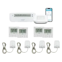 Homematic IP Starter Bundle Fußbodenheizung - basic für 4 Räume Weiß