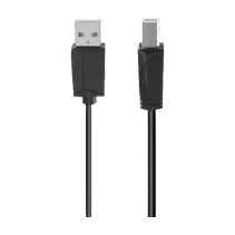 Hama USB-Kabel, USB 2.0, 480 Mbit/s, 3,00 m Schwarz