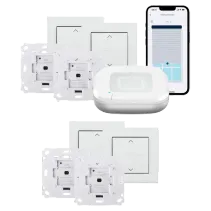 Homematic IP Starter Set Rollladensteuerung für 4 Rollladen/Rollläden & Markisen Weiß