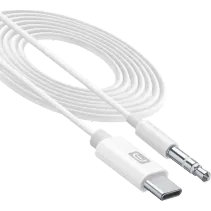 Cellularline Audio Aux Music Adapter Kabel USB Typ-C zu 3.5 mm Klinke White