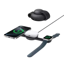 Anker MagGo Wireless Charging Station (3-in-1, Foldable Pad) Schwarz