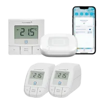 Homematic IP Starter Bundle Heizen Basic für 2 Heizkörper + Wandthermostat Basic Weiß