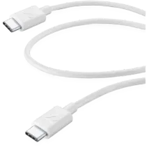Cellularline Power Data Cable 0,6 m USB Typ-C/ Typ-C Weiß