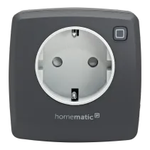 Homematic IP Schalt-Mess-Steckdose Anthrazit