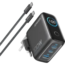 Anker 100 W 3 Port Ladegerät Grau