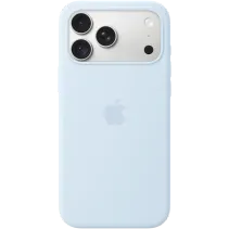 Apple Silikon Case iPhone 18 Pro Klarblau