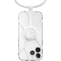 Vonmählen Infinity Plus Handykette universell + Fingerring Weiß