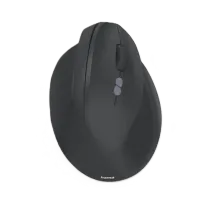 Hama Ergonomische Vertikalmaus EWM-500R, Funk, optisch, 7 Tasten Schwarz