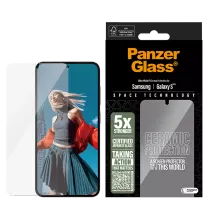 PanzerGlass Ceramic Displayschutz Samsung Galaxy S25 | Ultra-Wide Fit Klar