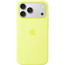 Apple Silikon Case MagSafe iPhone 17 Pro Max Neongelb