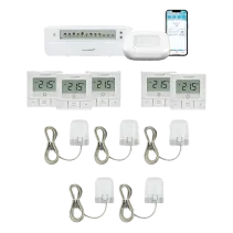 Homematic IP Starter Bundle Fußbodenheizung - basic für 5 Räume Weiß