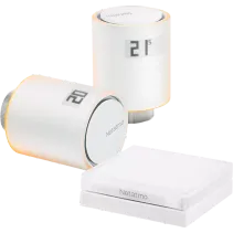 Netatmo Smarte Heizkörperthermostate - Starter-Pack mit 2 Heizkörperthermostaten, inkl. Relais Weiß