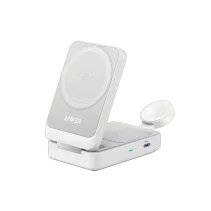 Anker MagGo Wireless Charger (15W, Foldable 3-in-1) White