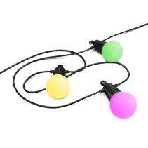 Hama Smarte LED-Lichterkette, WLAN Lampenkette, außen IP44, Farbwechsel, 8 m Mehrfarbig