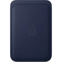 Apple iPhone Feingewebe MagSafe Wallet Tiefblau