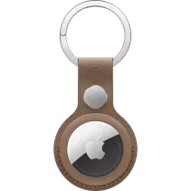 Apple AirTag Feingewebe Schlüsselanhänger Taupe