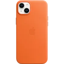 Apple iPhone 14 Plus Leder Case mit MagSafe Orange