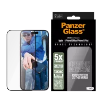 PanzerGlass® Ceramic Displayschutz iPhone 16 Plus | 15 Plus | Ultra-Wide Fit Transparent
