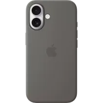 Apple Silikon Case iPhone 16 Steingrau