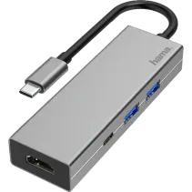 Hama USB-C-Hub Multiport 4 Ports 2x USB-A USB-C HDMI™ Anthrazit