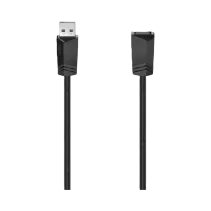 Hama USB-Verlängerungskabel, USB 2.0, 480 Mbit/s, 3,00 m Schwarz