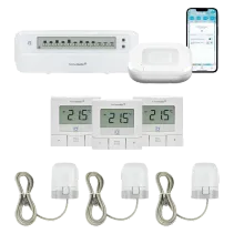 Homematic IP Starter Bundle Fußbodenheizung für 3 Räume Weiß