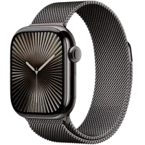 Apple Watch Series 10 Titan Milanaise Armband Schiefer/Schiefer