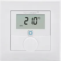 Homematic IP Wandthermostat mit Luftfeuchtigkeitssensor Weiß