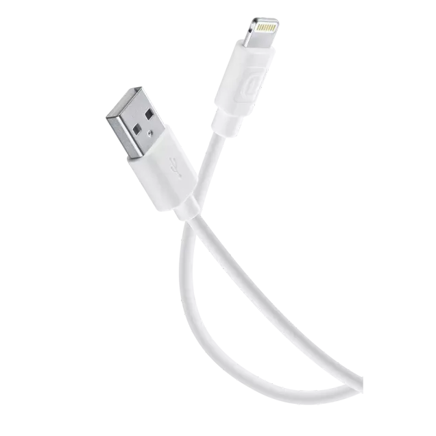 Cellularline Power Data Cable 1,2 m USB-A/ Lightning Weiß
