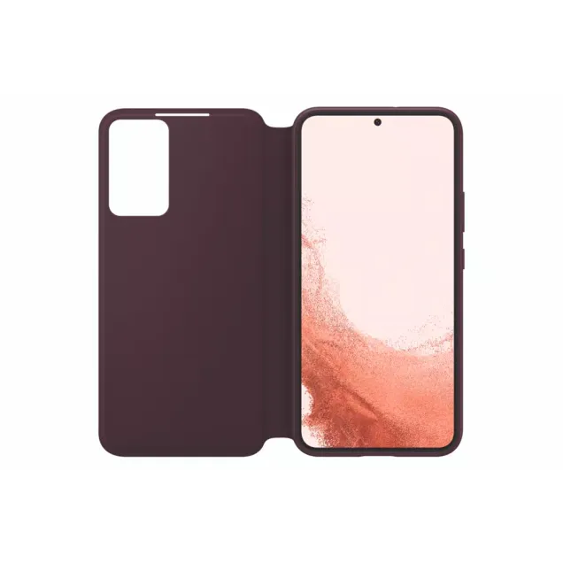 Samsung Galaxy S22+ Smart Clear View Cover Burgunder