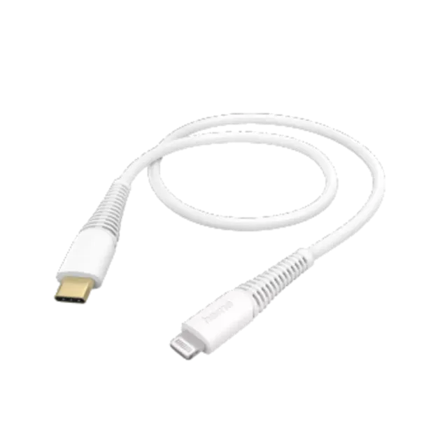 Hama Ladekabel, USB-C - Lightning, 1,5 m Weiß