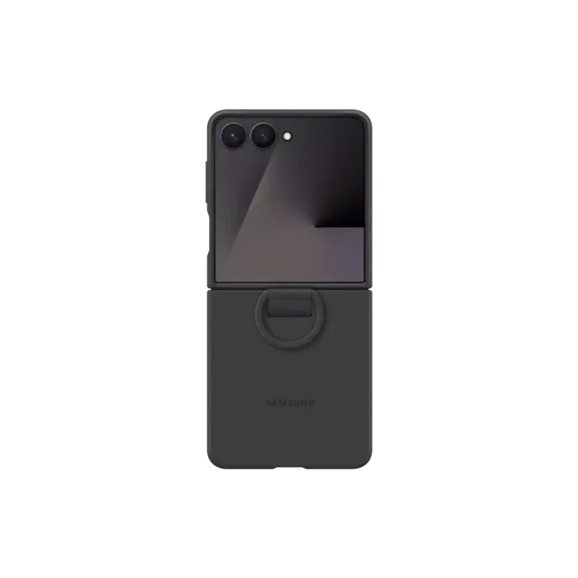 Samsung Galaxy Z Flip 7 Silicone Ring Case Black
