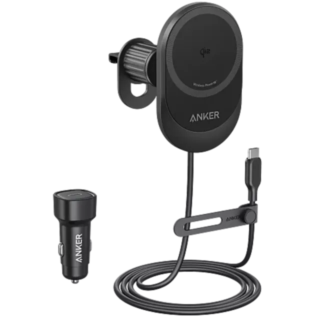 Anker 15W MagGo Wireless Car Charger Weiß