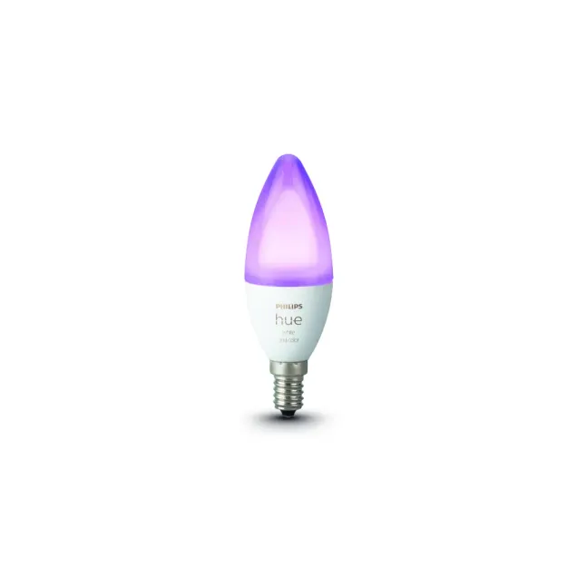 Philips Hue White & Col. Amb. E14 Einzelpack 1x470lm Weiß