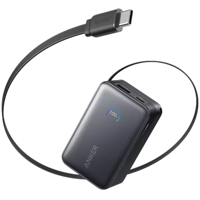 Anker Nano Powerbank 10000 mAh USB-C Kabel Schwarz