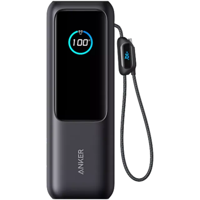 Anker Powerbank 25000 mAh USB-C Kabel Schwarz