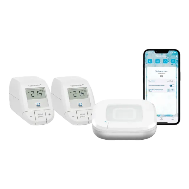 Homematic IP Starter Bundle Heizen Basic für 2 Heizkörper Weiß